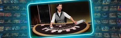 Live dealer blackjack table on thailand slot platform
